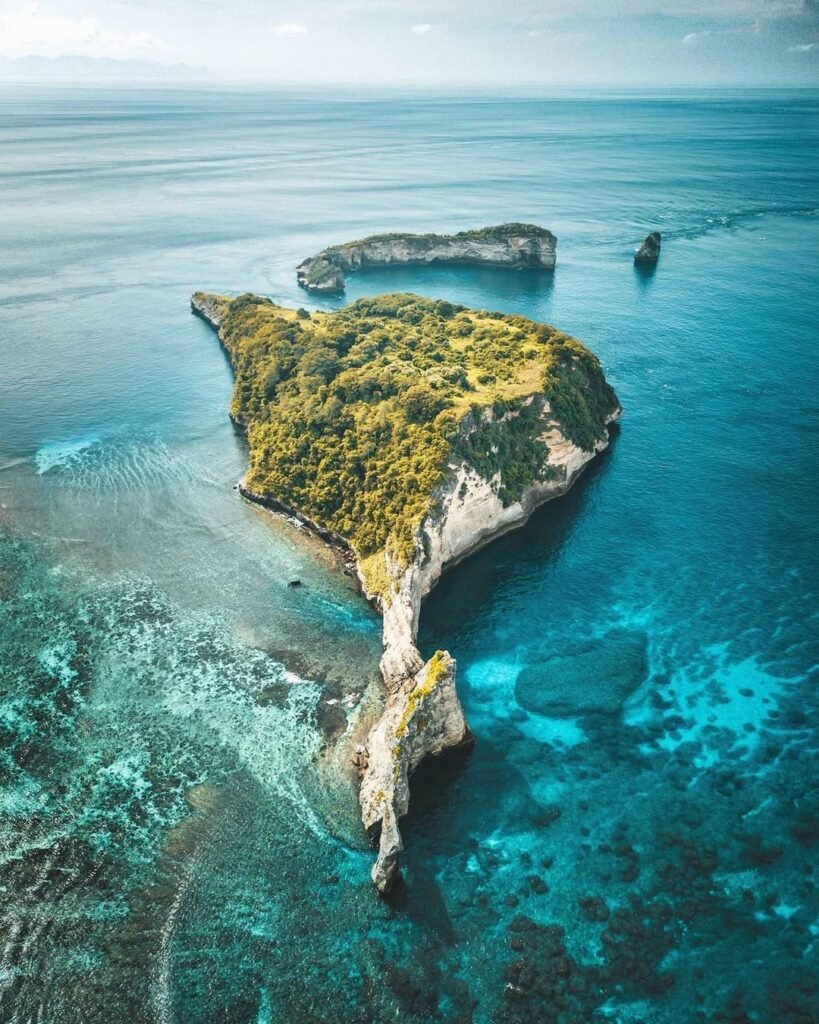 Atuh Beach Aerial View