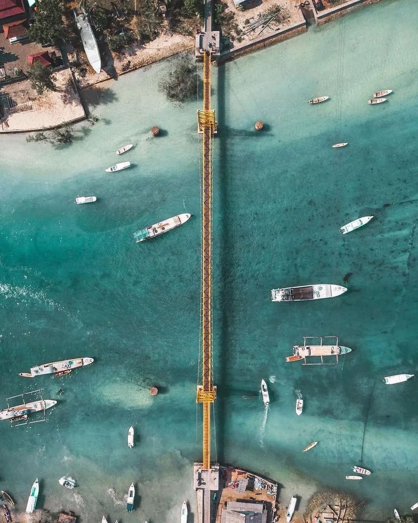 Yellow Bridge Aerial View