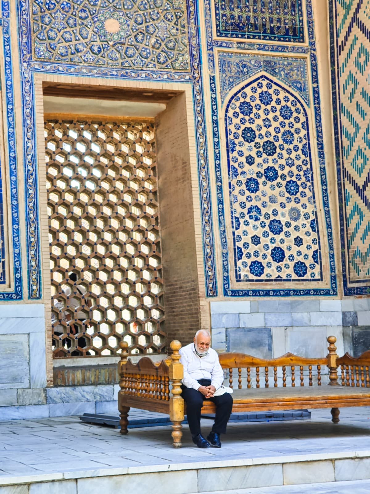 Uzbekistan Registan Local Man