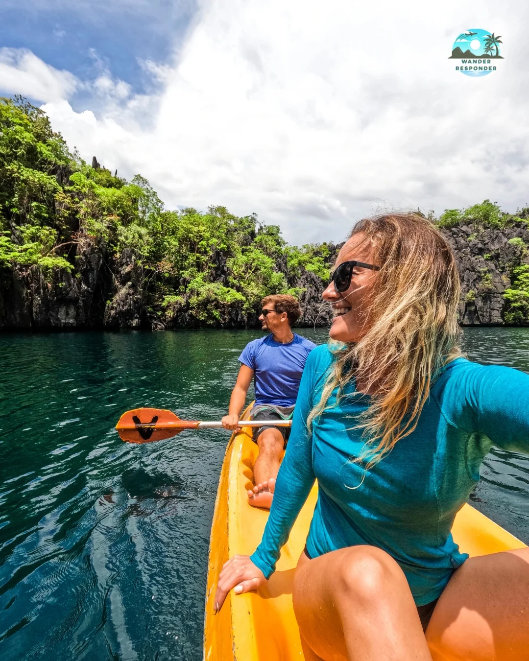 Couple Kayaking El Nido