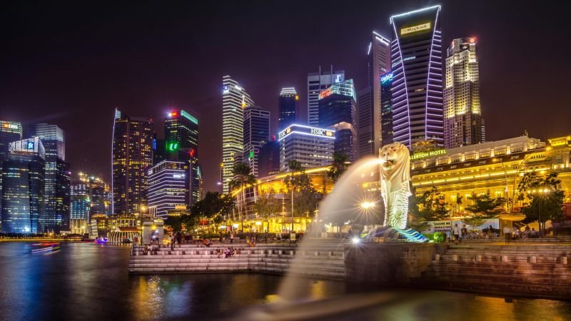 Singapur Merlion trg